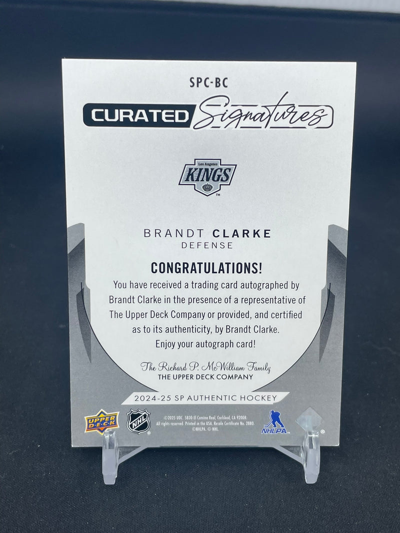 2024 UPPER DECK SP AUTHENTIC - CURATED SIGNATURES - B. CLARKE - #SPC-BC - #'D/299 - AUTOGRAPH