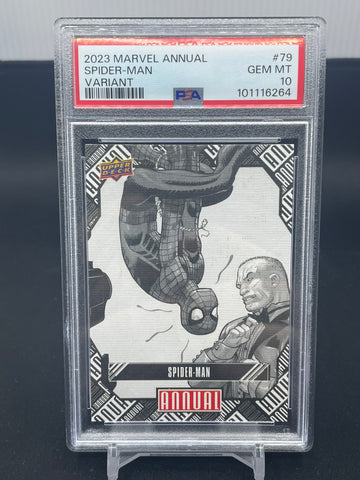 2023 UPPER DECK MARVEL ANNUAL - VARIANT - SPIDER-MAN - #79 - PSA 10