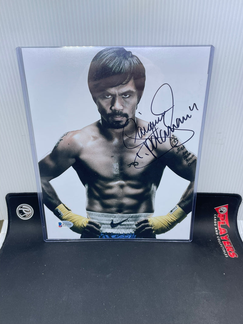 MANNY PACQUIAO AUTOGRAPHED PHOTO - BGS AUTHENTICATED
