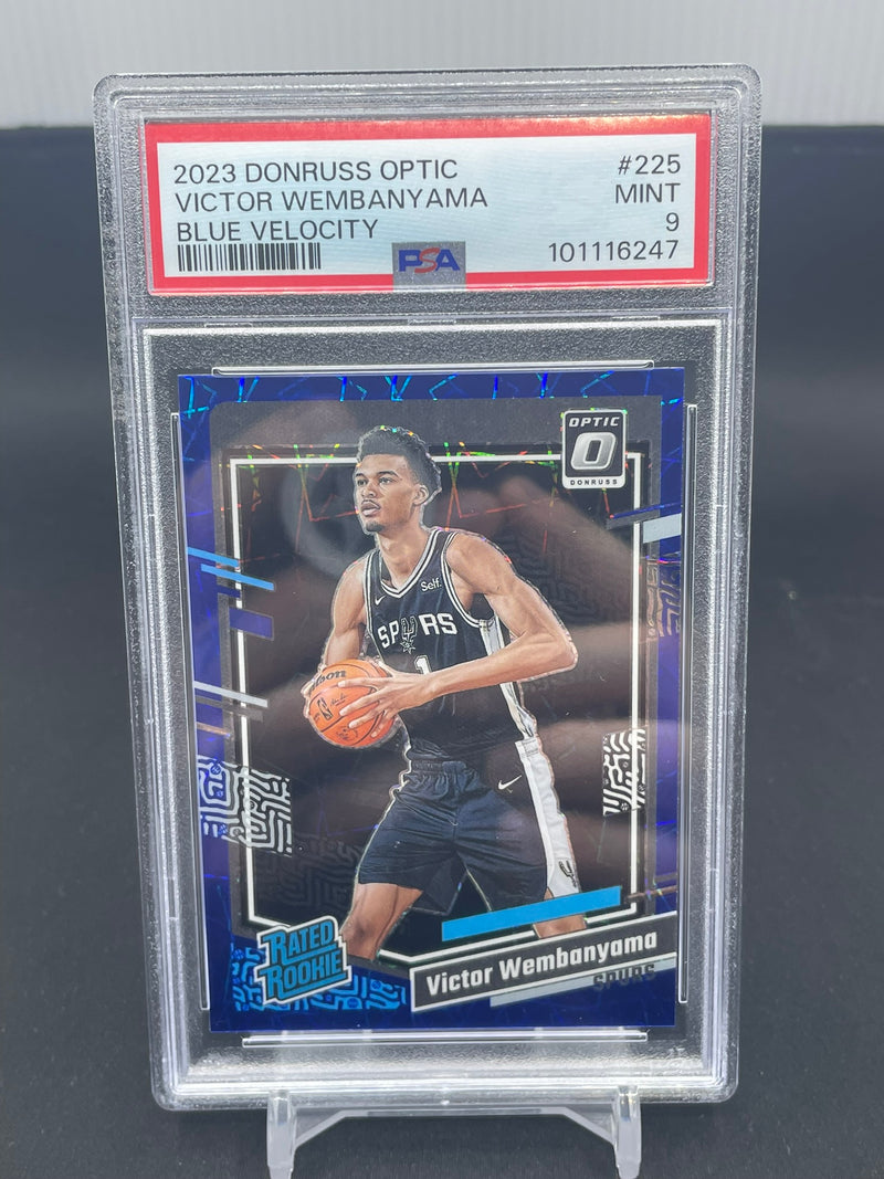 2023 PANINI DONRUSS OPTIC - BLUE VELOCITY - RATED ROOKIE - V. WEMBANYAMA -