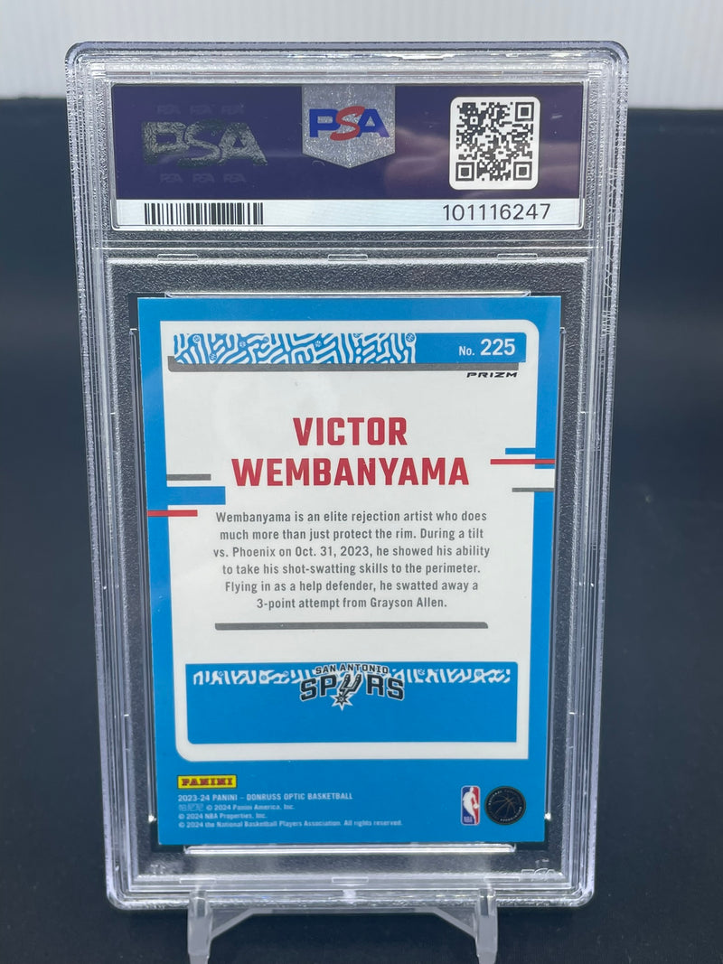 2023 PANINI DONRUSS OPTIC - BLUE VELOCITY - RATED ROOKIE - V. WEMBANYAMA -