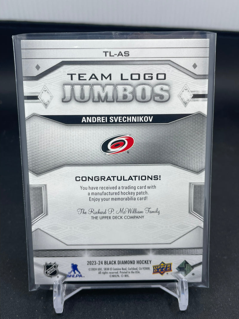 2023 UPPER DECK BLACK DIAMOND - TEAM LOGO JUMBOS - A. SVECHNIKOV -