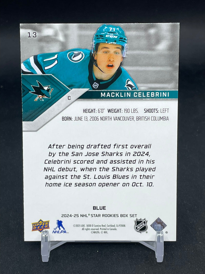 2024 UPPER DECK NHL STAR ROOKIES - BLUE - M. CELEBRINI -