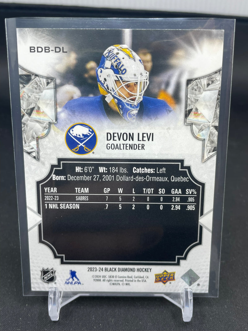 2023 UPPER DECK BLACK DIAMOND - RED - D. LEVI - #BDB-DL - #'D/75 - RC