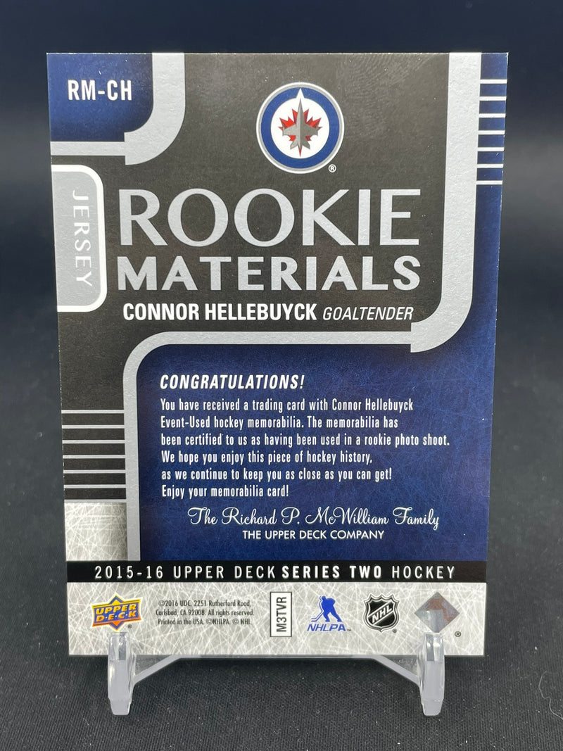 2015 UPPER DECK SERIES TWO - ROOKIE MATERIALS - C. HELLEBUYCK -