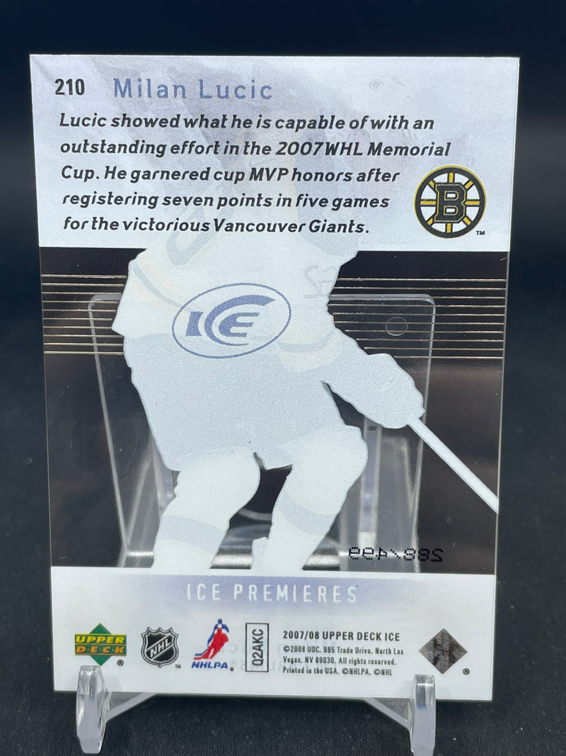 2007 UPPER DECK ICE - ICE PREMIERES - M. LUCIC - #210 - #'D/499 - RC