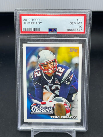 2010 TOPPS - T. BRADY - #30 - PSA 10