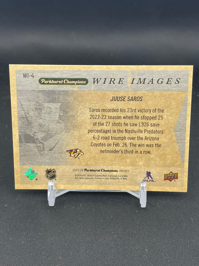 2023 UPPER DECK PARKHURST CHAMPIONS - WIR IMAGES - J. SAROS -