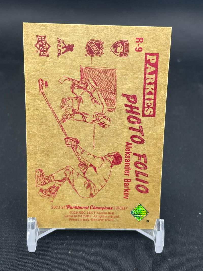 2023 UPPER DECK PARKHURST CHAMPIONS - 52 RETROS - ALBUM BACK - A. BARKOV -