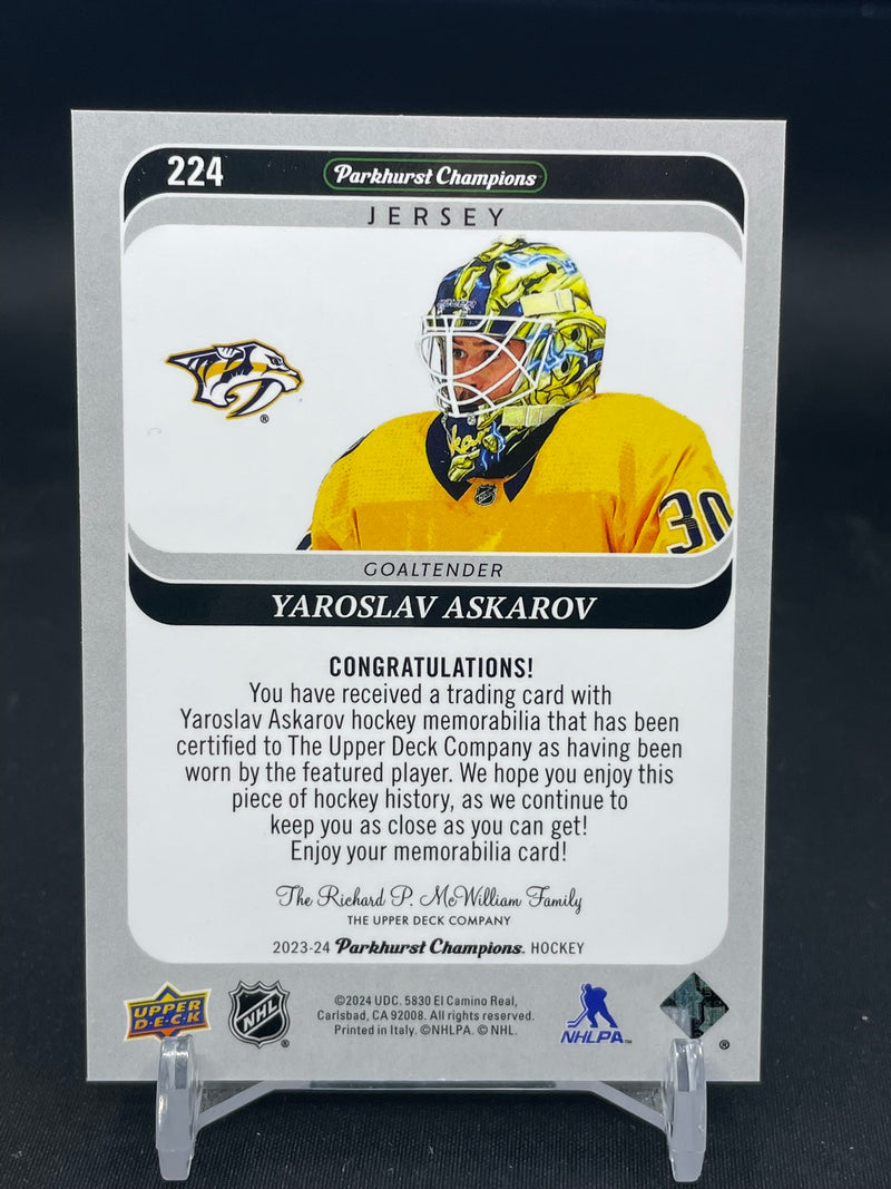 2023 UPPER DECK PARKHURST CHAMPIONS - Y. ASKAROV -