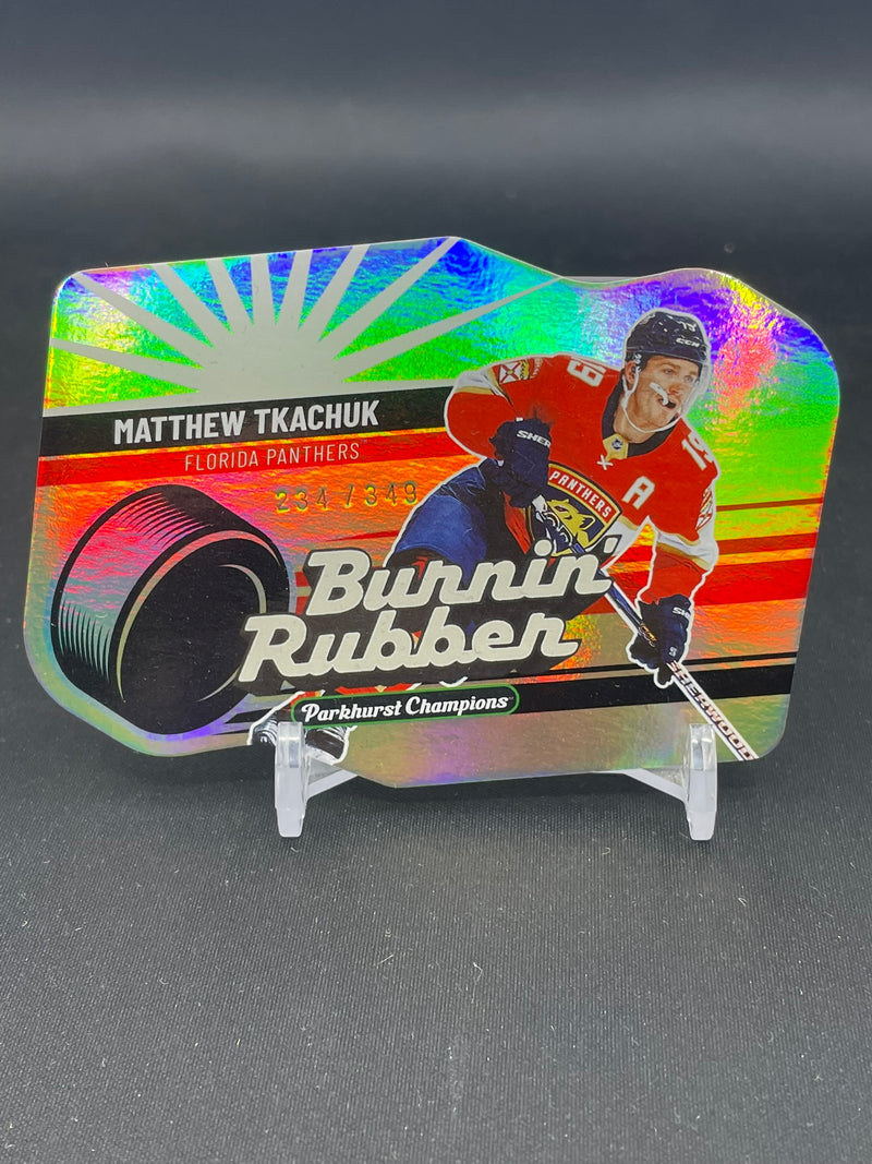 2023 UPPER DECK PARKHURST CHAMPIONS - GOLD - BURNIN RUBBER - M. TKACHUK - #BR-20 - #'D/349