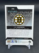 2013 UPPER DECK SP AUTHENTIC - FUTURE WATCH - C. SODERBERG - #214 - #'D/1299 - RC