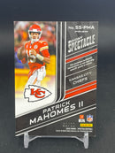 2022 PANINI SPECTRA - BLUE DISCO PRIZM - SUNDAY SPECTACLE - # P. MAHOMES II - #SS-PMA - #'D/60 - RELIC