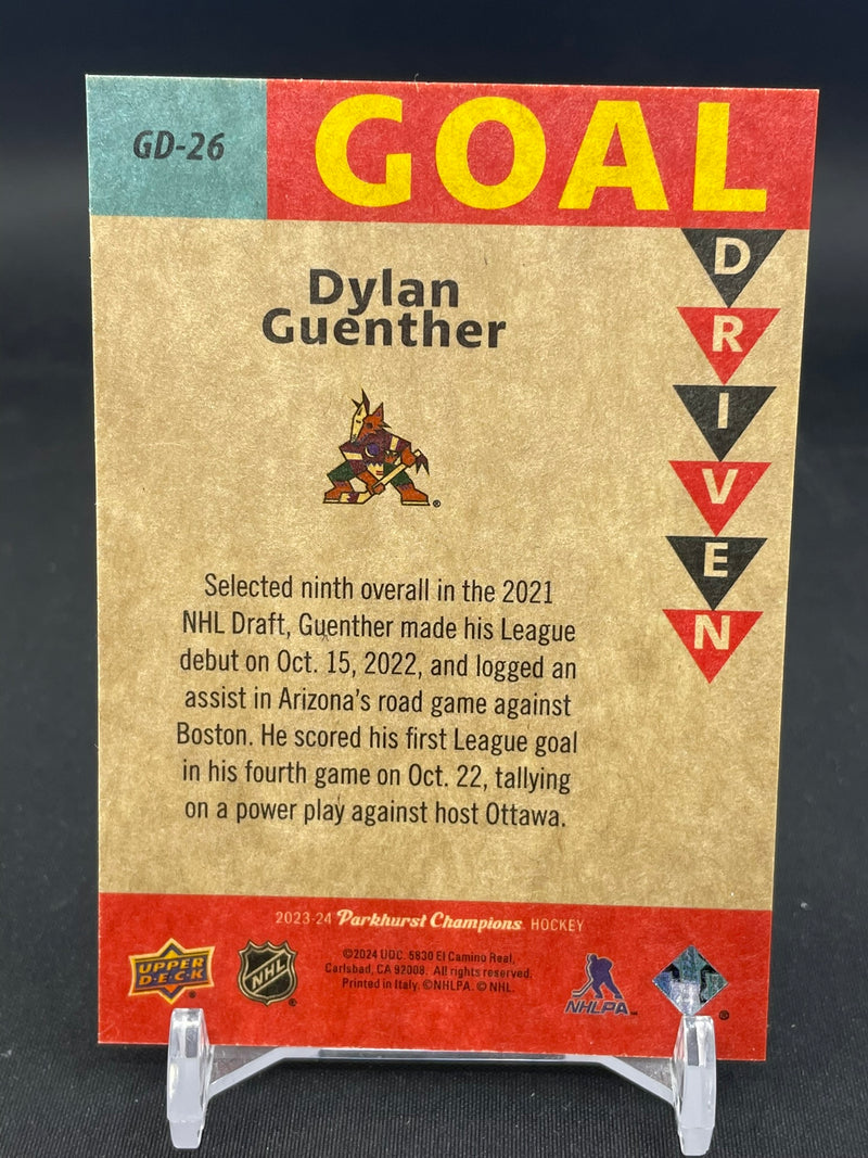 2023 UPPER DECK PARKHURST CHAMPION - GOAL DRIVEN - D. GUENTHER -