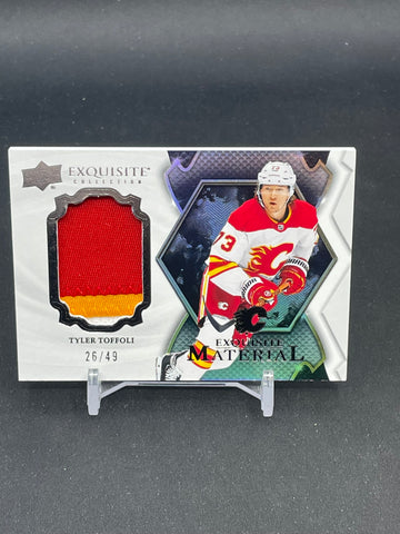 2023 UPPER DECK BLACK DIAMOND - EXQUISITE MATERIAL - T. TOFFOLI - #EM-TT - #'D/49 - RELIC