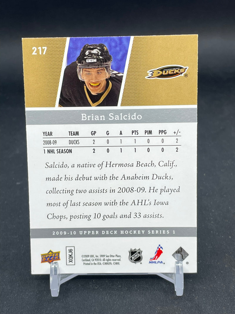 2009 UPPER DECK SERIES ONE - YOUNG GUNS - B. SALCIDO -