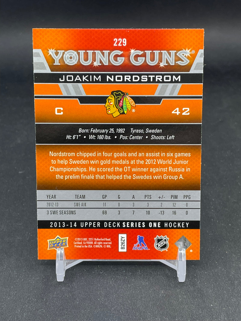 2013 UPPER DECK SERIES ONE - YOUNG GUNS - J. NORDSTROM -