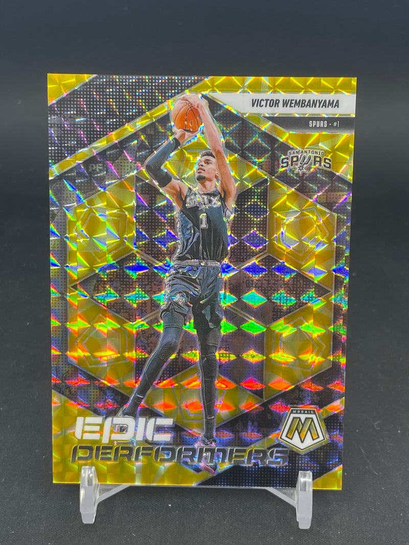 2024 PANINI MOSAIC - YELLOW REACTIVE - EPIC PERFORMERS - V. WEMBANYAMA - #1 - #'D/99