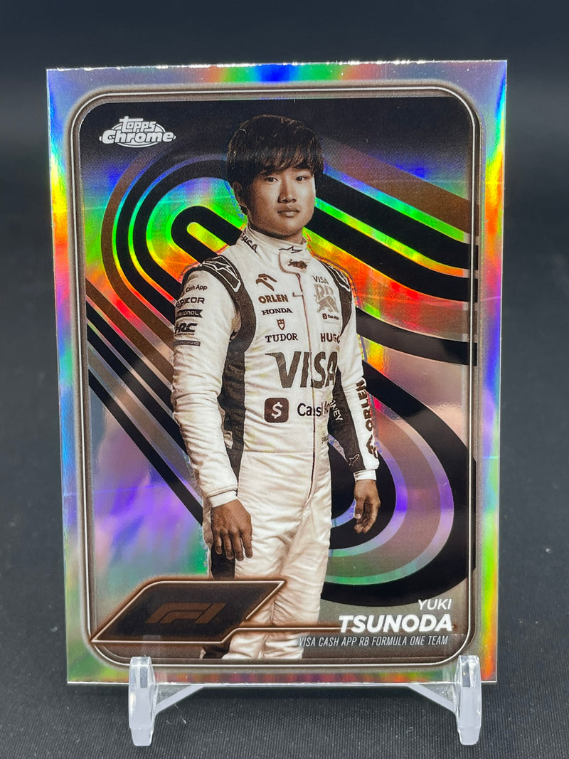 2024 TOPPS CHROME F1 - SEPIA REFRACTOR - Y. TSUNODA -