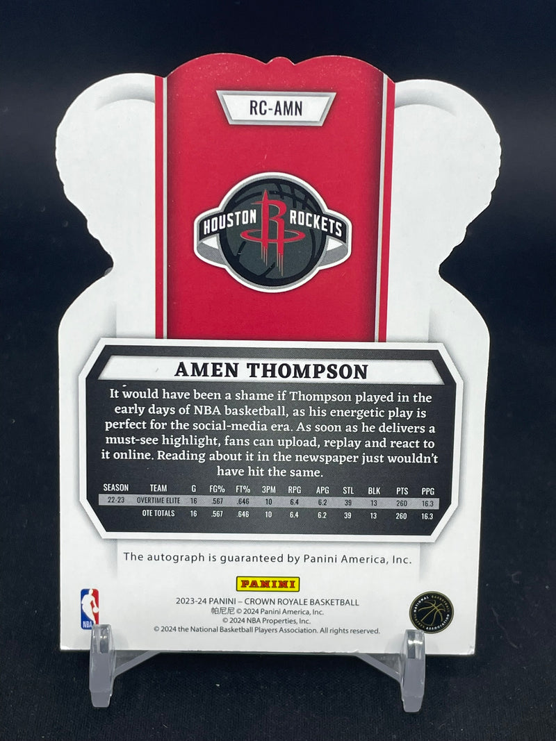 2023 PANINI CROWN ROYALE - BLUE - A. THOMPSON - #RC-AMN - #'D/75 - AUTOGRAPH