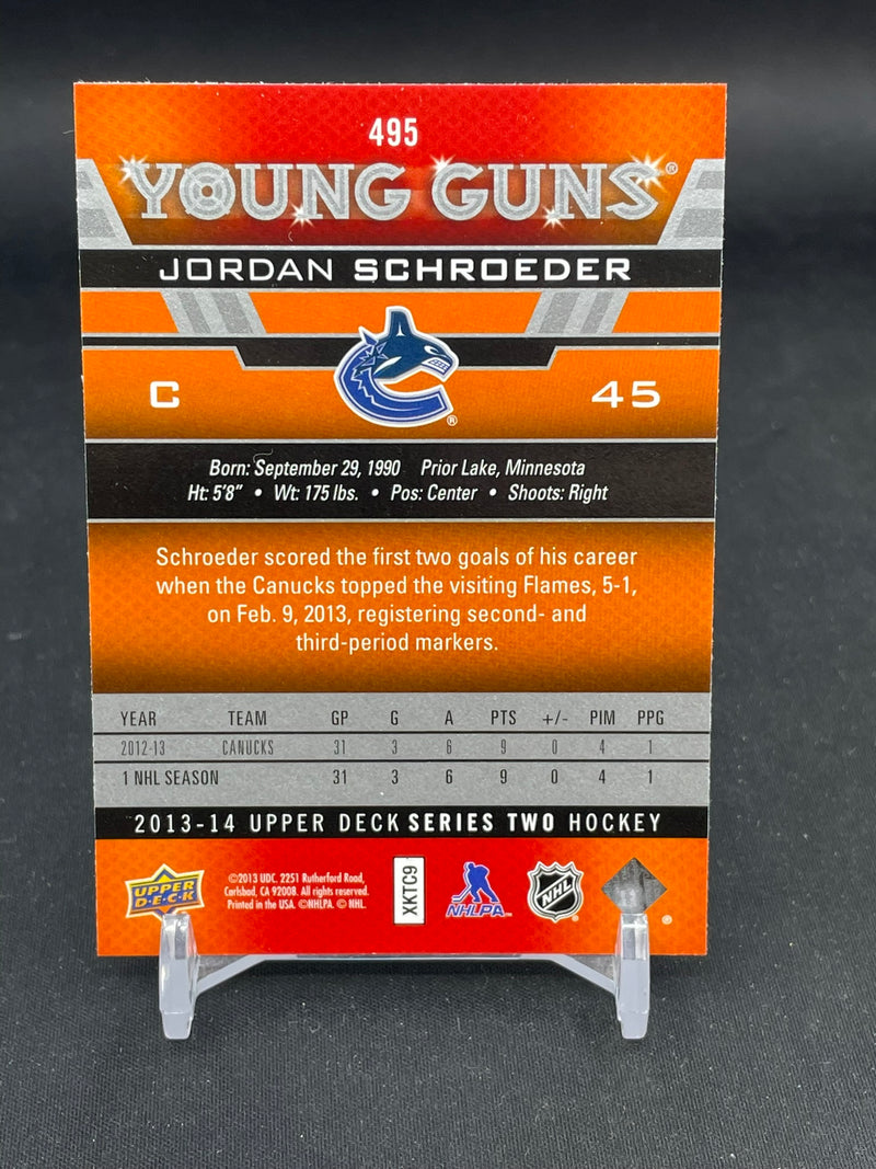2013 UPPER DECK SERIES TWO - YOUNG GUNS - J. SCHROEDER -