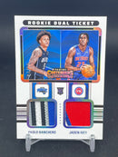 2022 PANINI CONTENDERS - ROOKIE DUAL TICKET - P. BANCHERO / J. IVEY - #RT2-PJI - #'D/10 - DUAL RELIC - RC