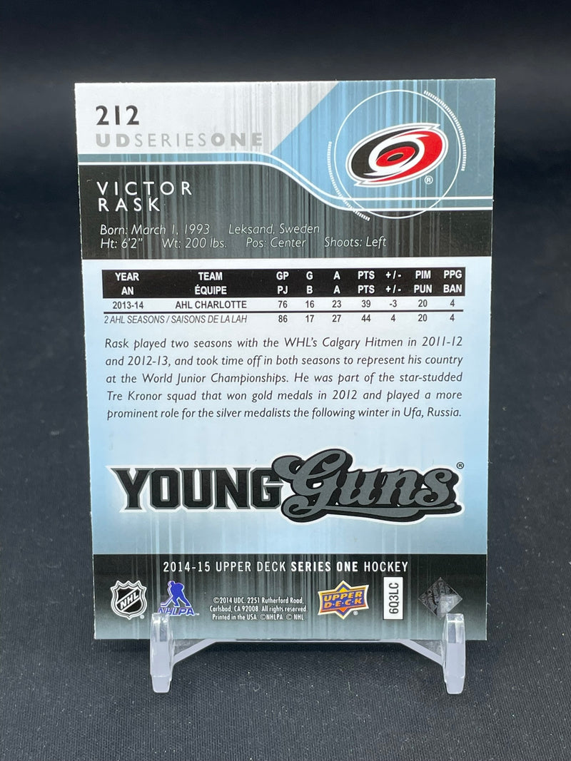 2014 UPPER DECK SERIES ONE - YOUNG GUNS - V. RASK -
