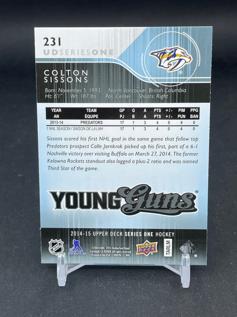 2014 UPPER DECK SERIES ONE - YOUNG GUNS - C. SISSONS -