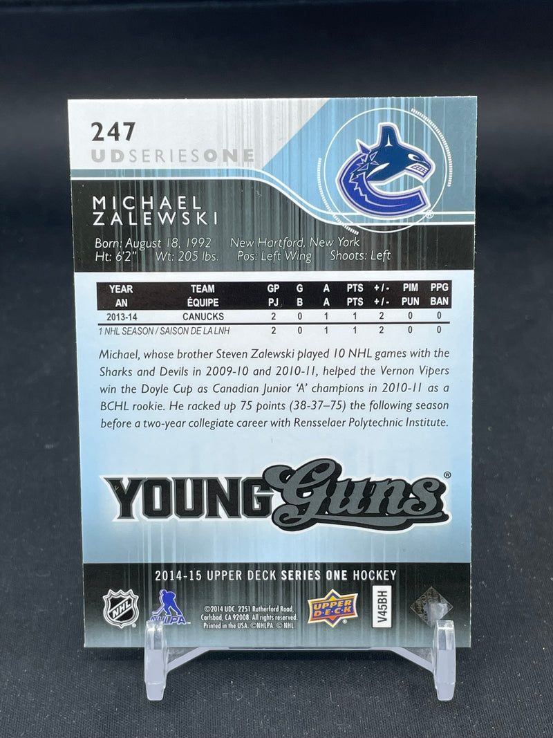 2014 UPPER DECK SERIES ONE - YOUNG GUNS - M. ZALEWSKI -