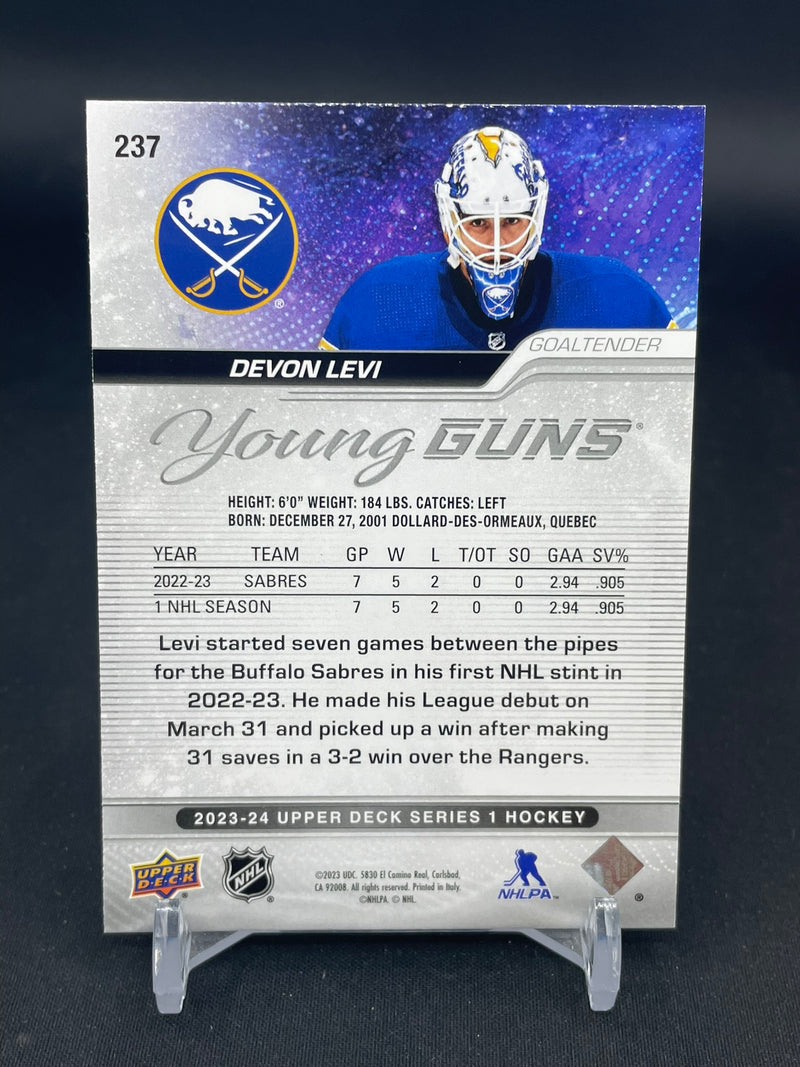 2023 UPPER DECK SERIES ONE - SILVER OUTBURST YOUNG GUNS - D. LEVI -