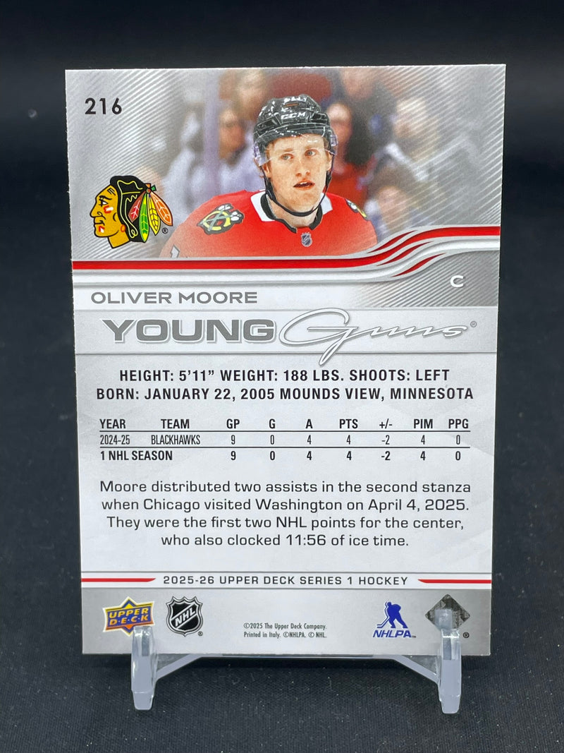 2025 UPPER DECK SERIES ONE - YOUNG GUNS - O. MOORE -