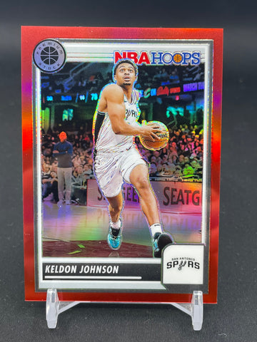 2023 PANINI NBA HOOPS PREMIUM STOCK - RED PRIZM - K. JOHNSON - #118 - #'D/275