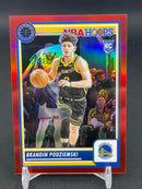 2023 PANINI NBA HOOPS PREMIUM STOCK - RED PRIZM - B. PODZIEMSKI - #15 - #'D/275 - RC
