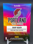 2023 PANINI NBA HOOPS PREMIUM STOCK - CRACKED ICE - ROOKIE INK - D. REATH -