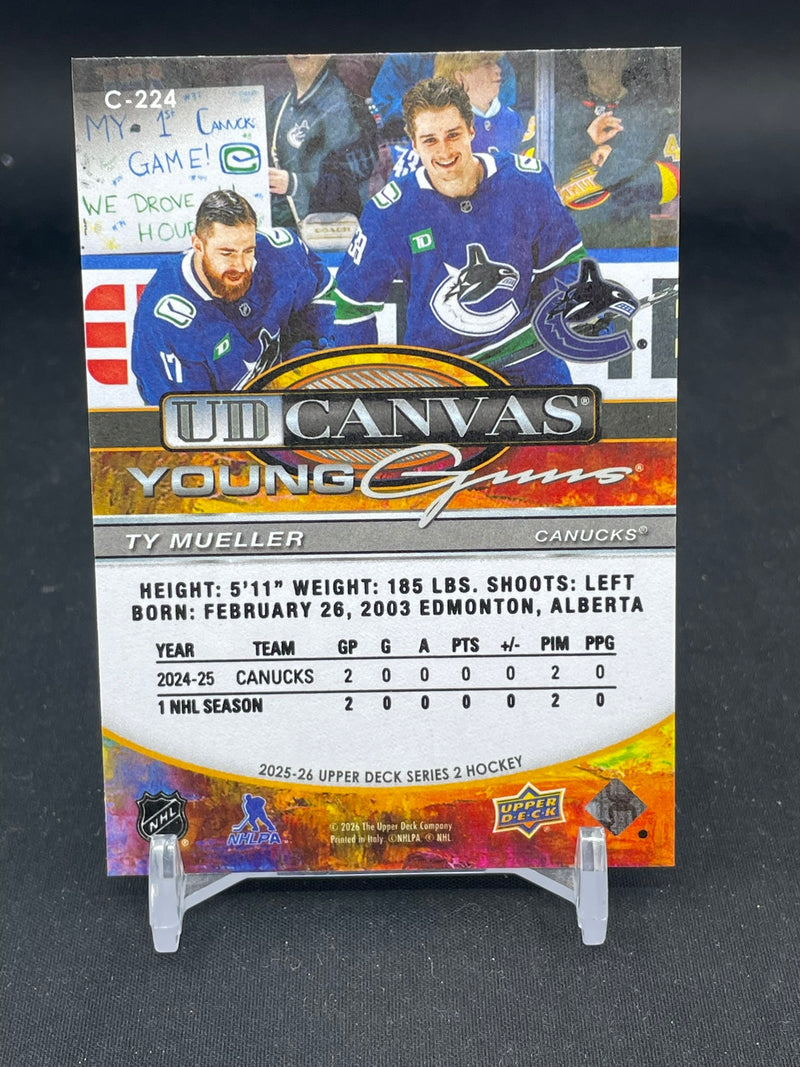 2025 UPPER DECK SERIES TWO - UD CANVAS - YOUNG GUNS - T. MUELLER -