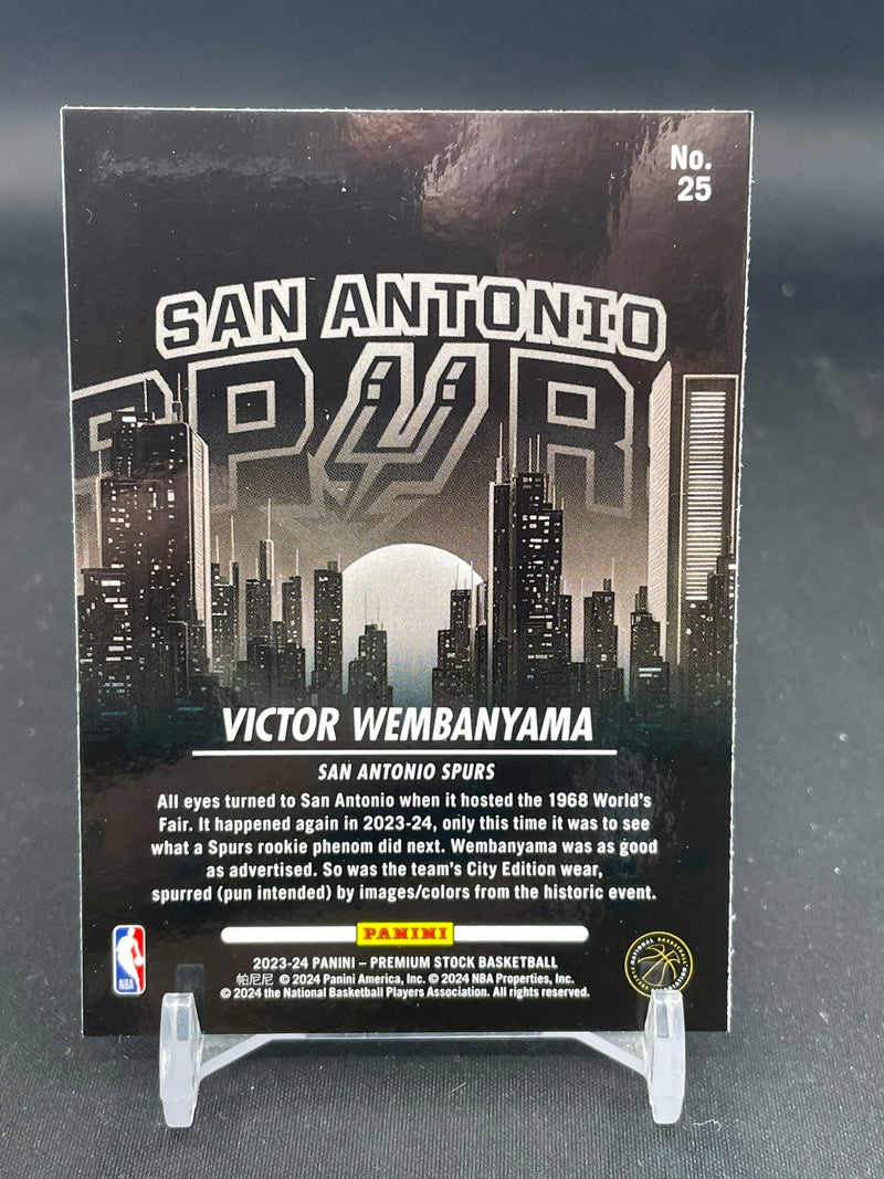 2023 PANINI NBA HOOPS PREMIUM STOCK - CITY EDITION - V. WEMBANYAMA -