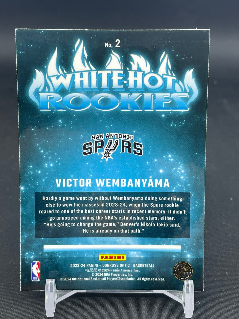 2023 PANINI DONRUSS OPTIC - WHITE HOT ROOKIES - V. WEMBANYAMA -