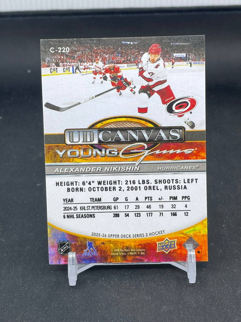 2025 UPPER DECK SERIES TWO - UD CANVAS - YOUNG GUNS - A. NIKISHIN -