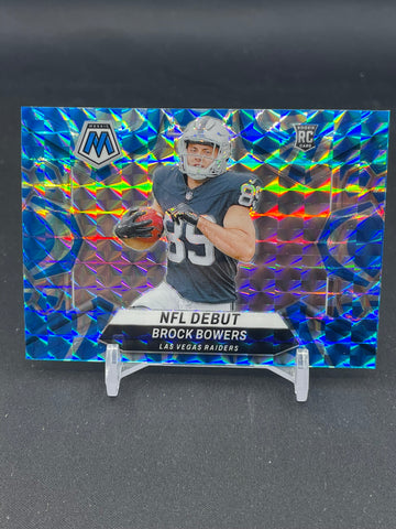 2024 PANINI MOSAIC - BLUE REACTIVE MOSAIC - NFL DEBUT - B. BOWERS - #286 - RC