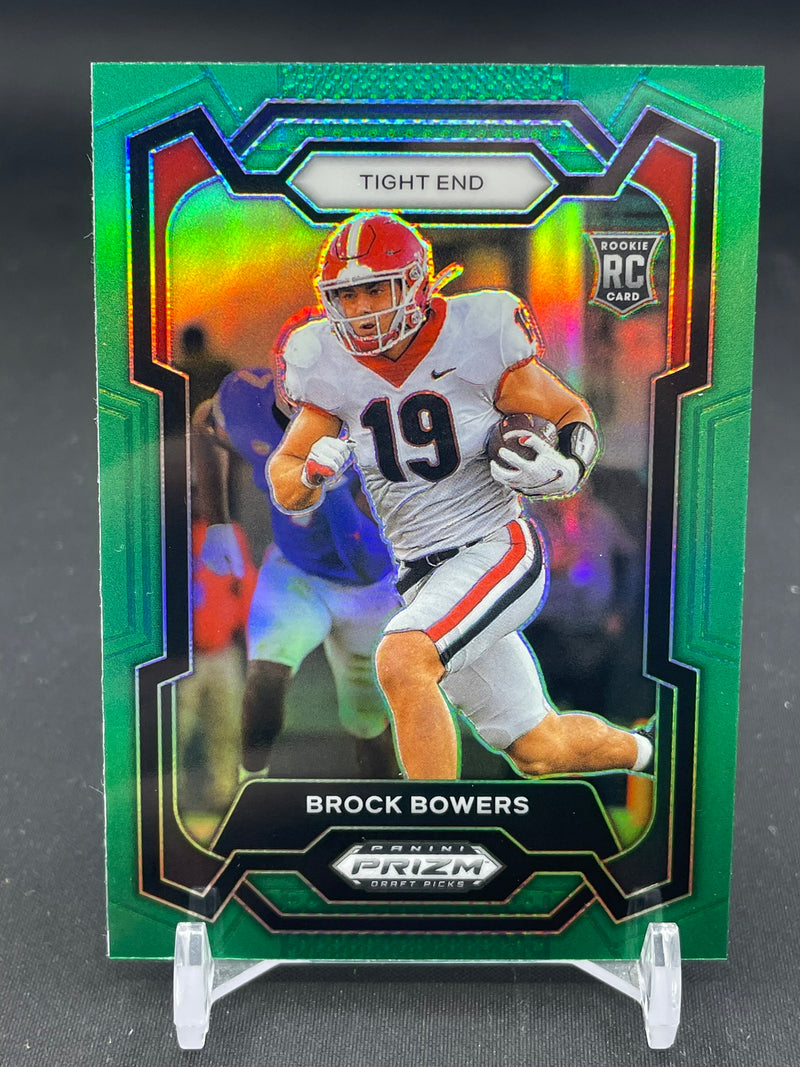 2024 PANINI PRIZM DRAFT PICKS - GREEN PRIZM - B. BOWERS -