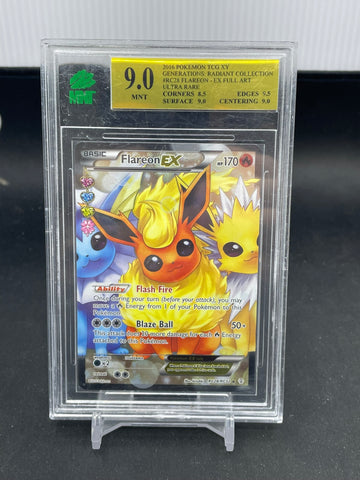POKEMON - GENERATIONS - FLAREON EX - FULL ART - #RC28 - MNT 9