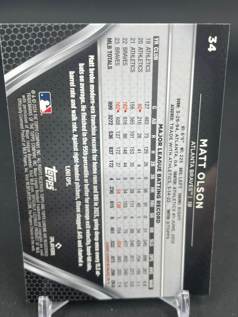 2024 TOPPS  CHROME BLACK - M. OLSON -