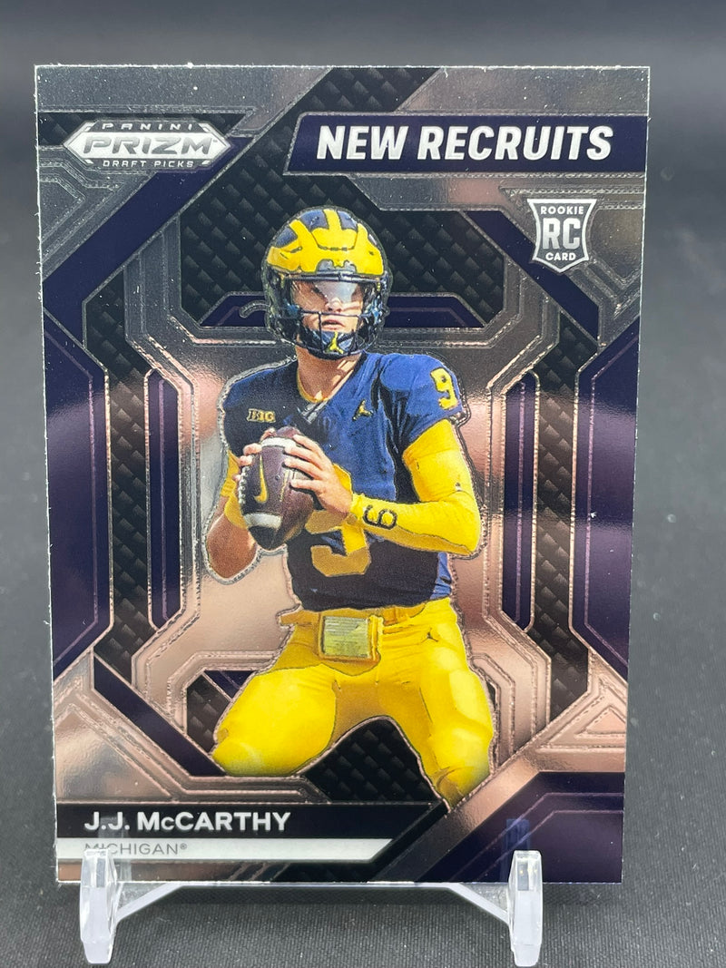 2024 PANINI PRIZM DRAFT PICKS - NEW RECRUITS - J. McCARTHY -