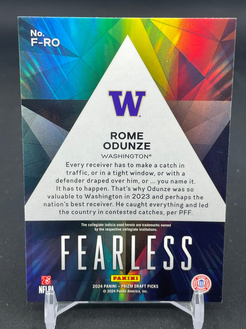 2024 PANINI PRIZM DRAFT PICK - FEARLESS - R. ODUNZE -