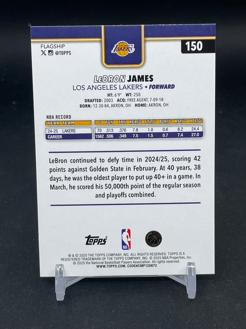2025 TOPPS - GOLD - L. JAMES - #150 - #'D/2025