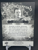 2020 UPPER DECK GOODWIN CHAMPIONS - SPLASH OF COLOR - J. BURROW -