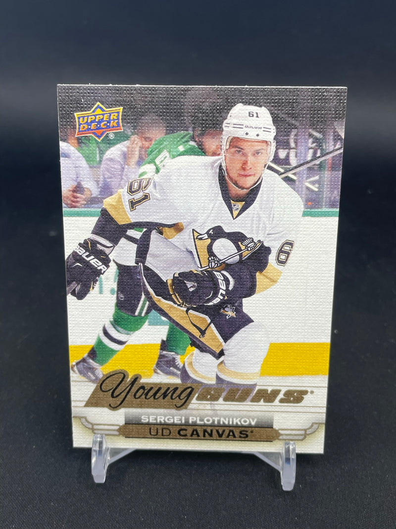 2015 UPPER DECK SERIES ONE - UD CANVAS - YOUNG GUNS - S. PLOTNIKOV -