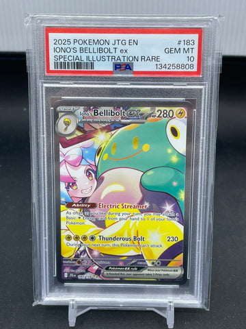 POKEMON - JOURNEY TOGETHER - IONO'S BELLIBOLT - SPECIAL ILLUSTRATION RARE - #183 - PSA 10