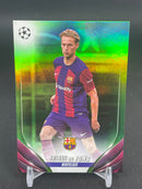 2023 TOPPS UEFA COMPETITIONS - GREEN REFRACTOR - F. DE JONG - #166 - #'D/199