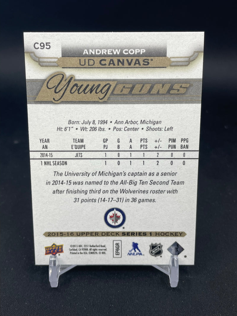 2015 UPPER DECK SERIES ONE - UD CANVAS - YOUNG GUNS - A. COPP -